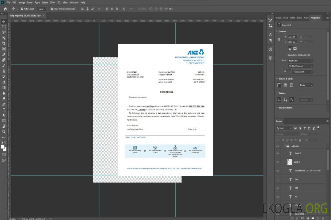 Australie , ANZ bank , closure référence template Australie , ANZ bank , closure référence template